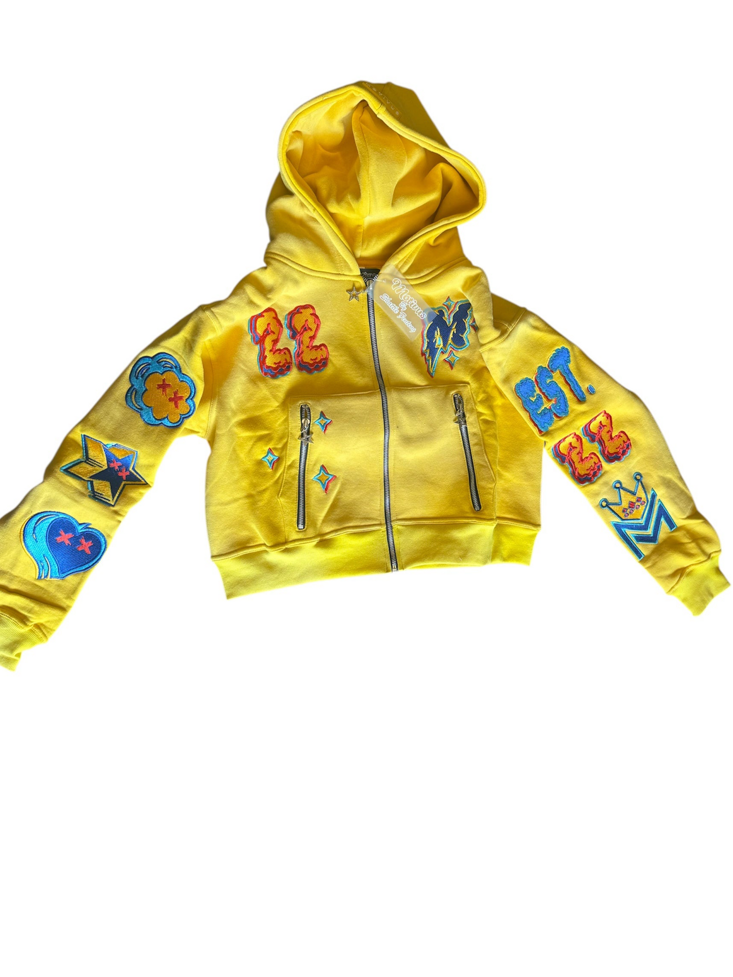 Motivus 22 Wash Yellow Hoodie