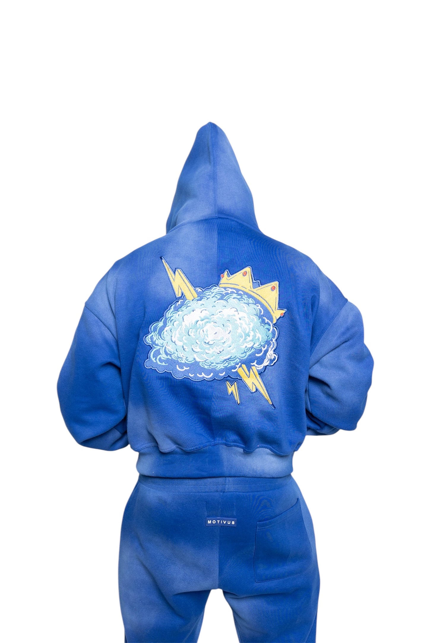 Motivus 22 Wash Blue Hoodie