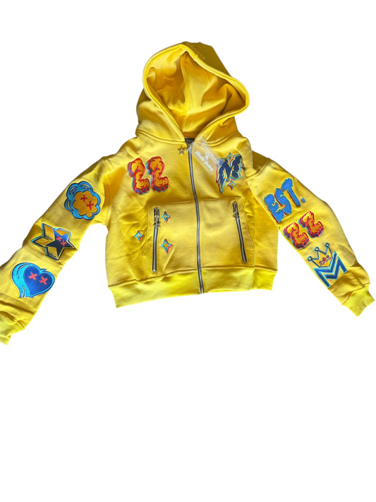 Motivus 22 Wash Yellow Hoodie